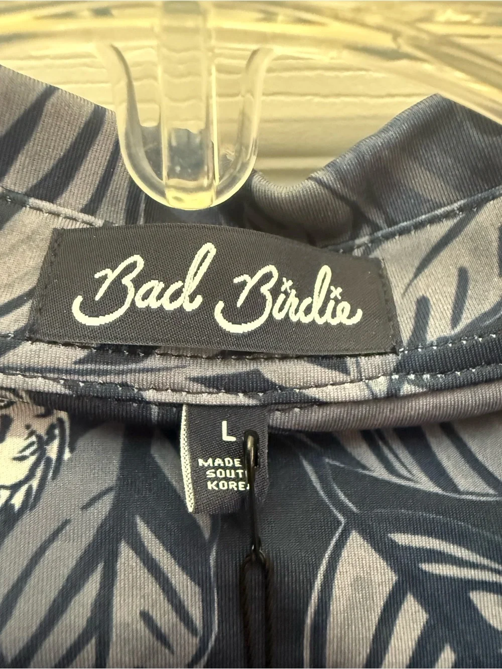 Bad Birdie Navy Floral Tiger Polo - Picture 5 of 8